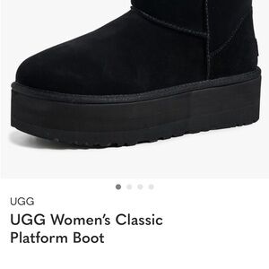 UGG Women's Black Platform Boots